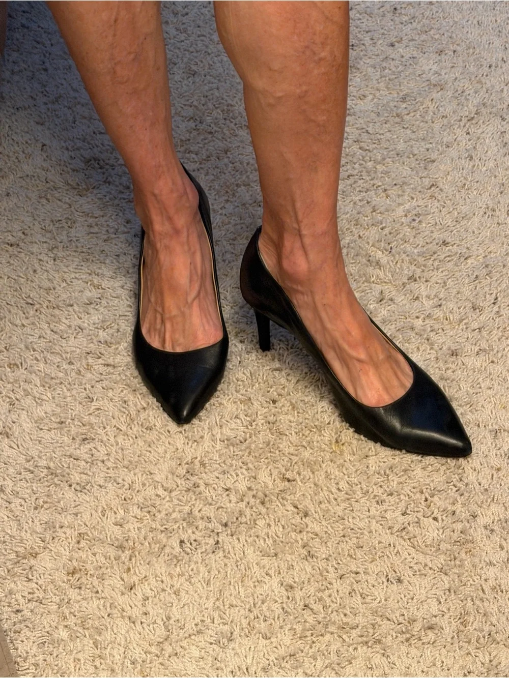 Classic Black Pointed-Toe Women's Pumps